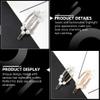 Beaupretty 4pcs Rhinestones Hair Clips for Women Elegant Barrette Creative Design for Daily Wear Special Occasions Hair Accessory for All Styles view 2