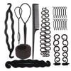 Aimee La Multi-Style Women Hair Accessories DIY Hair Styling Braiding Tools Magic Donut Hair Bun Maker Hairstyle Braider Twist Hair Clips view 3