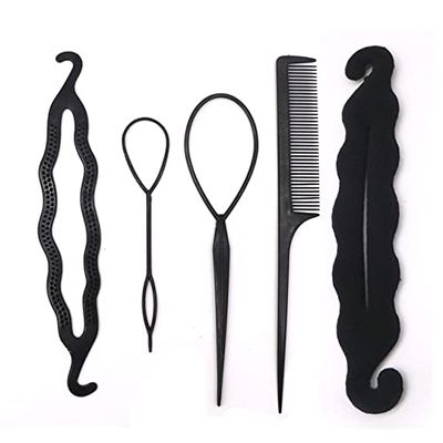 Aimee La Multi-Style Women Hair Accessories DIY Hair Styling Braiding Tools Magic Donut Hair Bun Maker Hairstyle Braider Twist Hair Clips