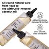 BRILLARE Pure Coconut Oil, Natural & Cold Pressed, For All Hair Type & Skin Care, Repairs Damage & Helps in Hair Regrowth, 200ml view 3