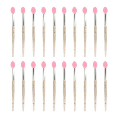 Beaupretty 20pcs Silicone Lipstick Applicator Brush Glitter Lip Brushes for Lip Balm Liquid Lipstick and Other Cosmetics Soft and Makeup Tool