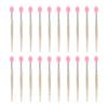 Beaupretty 20pcs Silicone Lipstick Applicator Brush Glitter Lip Brushes for Lip Balm Liquid Lipstick and Other Cosmetics Soft and Makeup Tool view 1