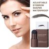 Eyebrow Stencil Kit, One Step Brow Powder Stamp Makeup with 10 Reusable Eyebrow Stencils2 Eyebrow Pen Brushes, Professional Waterproof Brow Powder Stamp (Dark Brown) view 4