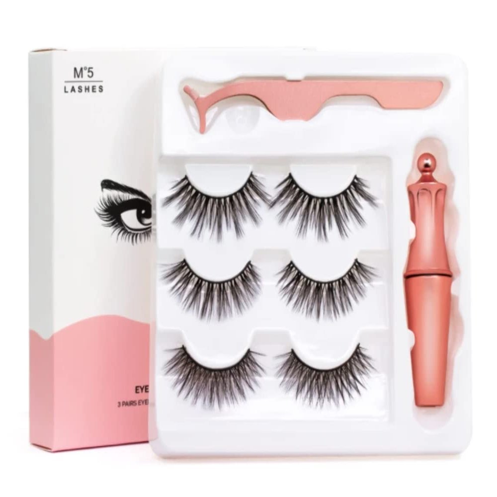 Magnetic Eyelashes Eyeliner Tweezers Eyeliner Kit Natural Look