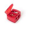 Romanovamakeup Eyeliner Sharpener Makeup Pencil Sharpener Dual Holes. Eye, Lip Pencil Sharpener with Cover, Portable Cosmetic Pencil Sharpeners for Eyebrow Eyeliner, Pencil Makeup Tools Useful Design view 4