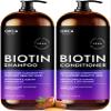 Biotin Shampoo and Conditioner for Women and Men - Volumizing Shampoo and Conditioner Set to help boost thinning hair - Hydrating, Nourishing Hair Loss Shampoo and Conditioner view 1