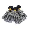 Cloud Hair Dark Roots Silver Grey Color Hair Weaves 3Bundles Ombre Two Tone Color 1B Grey Funmi Curly Hair Extensions Double Wefted 300G (10"12"14") view 4
