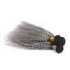 Cloud Hair Dark Roots 1B Grey Deep Wave Hair Weaves 3Pcs Lot Unprocessed Virgin Hair 3Bundles Brazilian Deep Curly Human Hair Weft Extensions(16" 18" 20" 3 Pcs) view 4