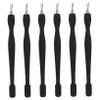 6pcs Dead Skin Push Nail Salon Supply Manicure Tools Pedicure Cutical Nippers Pusher Sponge Eyeshadow Applicator Cleaning Scraper Cuticle Pusher Xunxum Utensils Gel Pen Plastic Abs view 1