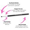 Beauty Junkees Small Eyeliner Brush - Ultra Thin Gel Eye Liner Brush for Precise Tightlining, Winged Cat Eyes view 3