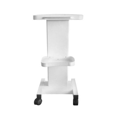 Beauty Equipment Cart, Salon Rolling Trolley Cart, Instrument Organizer with 4 Wheels Cart Stand for Hair Stylist Hairdresser Salon, White