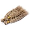 Cloud Hair 8A Kinky Curly Piano Hair 3Bundles 8 613 Medium Brown Mix With Bleach Blonde Human Hair Weaves Highlight Kinky Curly Ombre Mix Colored Hair Extensions 300g(161820) view 3