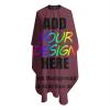Custom Haircut Cape Professional Salon Apron Customized Text Photo Logo,Maroon view 3