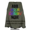 AMOU Customized Barber Cape, Custom with Image Text Salon Haircut Capes,MilitaryGreen view 1