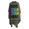 AMOU Customized Barber Cape, Custom with Image Text Salon Haircut Capes,MilitaryGreen view 3