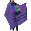 AMOU Customized Barber Cape, Personalized with Image Logo Salon Haircut Capes,Lilac view 2