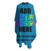 AMOU Customized Barber Cape, Custom with Image Text Salon Haircut Capes,Sapphire Blue view 3