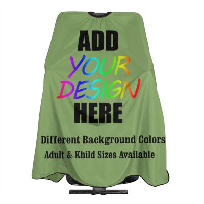 AMOU Customized Barber Cape, Personalized with Image Logo Salon Haircut Capes,Kiwi