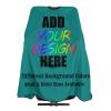 AMOU Customized Barber Cape, Custom with Image Text Salon Haircut Capes,Tropical Blue view 1
