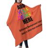AMOU Customized Barber Cape, Personalized with Image Logo Salon Haircut Capes,Orange view 2