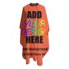 AMOU Customized Barber Cape, Personalized with Image Logo Salon Haircut Capes,Orange view 3