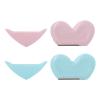 2 Pcs Eyebrow Shavers, Portable Stainless Steel Remover for Eyebrow Shaping Face Removal, Compact Travel Size (Pink/Blue) view 2