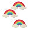 3pcs Rainbow Bath Sponge Shower Face Scrubbers Body Cleaner Sponge Natural Dish Natural Sea Baby Esponjas para El Cushion Child Pu Modeling view 1