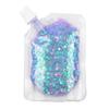 GL-Turelifes Body Glitter Gel, Easy to Apply&Remove 50ml Mermaid Sequins Chunky Glitter for Body Face Hair, Festival Glitter Halloween Costume Makeup Long Lasting Sparkling (Blue Purple) view 1