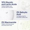 Skinfix AHA/BHA Niacinamide Exfoliating Pads - 60 Pads - Visibly Reduces Discoloration, Removes Dead Skin, Releases Ingrown Hairs & Unclogs Pores with Lactic Acid - Vegan, Cruelty Free view 4