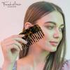 French Amie Wide Teeth Yellow Tokyo Pocket Comb for Women Girls Thick Hair view 2