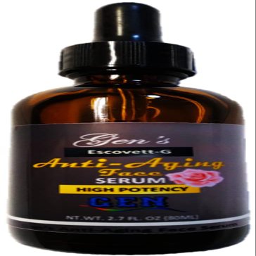 Gen's Anti-aging Face Serum (Escovett-G) High Potency. Rapidly regenerating and nourishing formula. 80 ml (Gray)