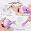 Docolor Makeup Brushes Cleaner Set Solid Soap Cleanser with Color Removal Sponge, Makeup Brush Cleaner Mat Brushes Shampoo for Cleaning Makeup Sponges, Brushes & Applicators Vegan (coconut oil) view 2