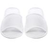Frcctre 20 Pairs Disposable Slippers, Open Toe Comfortable Cotton Spa Slippers, Bulk Unisex Non-Slip Disposable Guests Slipper for Home Hotel Travel Train Wedding Use, White view 3
