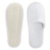 Frcctre 20 Pairs White Disposable Slippers, Closed Toe Soft Coral Fleece SPA Slippers for Women and Men, Comfortable Non-Slip Disposable Slipper for Travel Guests Hotel Home Salon view 3