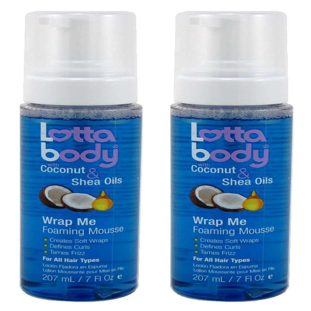 Roux Lottabody Lotta Body Wrap Me Foaming Mousse Coconut and Shea Oils 7 Ounce (207ml) (Pack of 2)