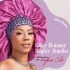 Red by Kiss Silky Bonnet Wide Edge Sleep Cap, Frizz Free, Super Jumbo (Pink) view 4