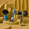 MHLE RYTMO Double Edge Safety Razor (Closed Comb) For Men - Perfect for Every Day Use, Barbershop Quality Close Smooth Shave Petrol Blue view 2