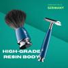 MHLE RYTMO Double Edge Safety Razor (Closed Comb) For Men - Perfect for Every Day Use, Barbershop Quality Close Smooth Shave Petrol Blue view 3