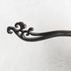 FANTAC CRAFTS 2 Pcs Natural Ebony Wood Lotus Leaf Hair stick Blackwood Bun Updo Hairpins Handmade Wooden Hair Accessories view 3