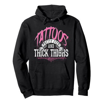 Tattoos Pretty Eyes And Thick Thighs Tattoo Master Tattoo Pullover Hoodie Small