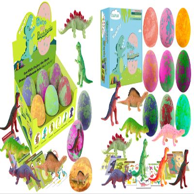 2 Pack Bath Bombs for Kids with Surprise Toys Inside - XXL Dinosaur Toys Bath Bomb Gift