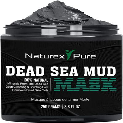 Naturex Pure Dead Sea Mud Mask  Luxurious Mud Masks for Women and Men  Advanced All-Natural Dead Sea Mud Mask for Blackheads, Whiteheads, Hyperpigmentation, Acne  8.8fl oz