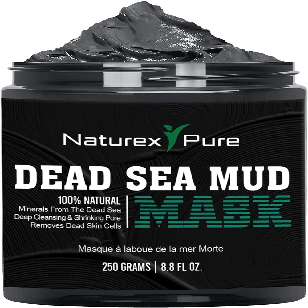 Naturex Pure Dead Sea Mud Mask  Luxurious Mud Masks for Women and Men  Advanced All-Natural Dead Sea Mud Mask for Blackheads, Whiteheads, Hyperpigmentation, Acne  8.8fl oz