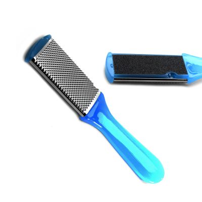 MEDSPO Professional Ingrown Toe Nail Cutters Clippers Pliers | Side Cutters Straight Curved | Beauty Gauges | Cuticle Pushers Skin Knife (Blue Foot Scrub Filer (Double Side))