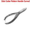 MEDSPO Professional Ingrown Toe Nail Cutters Clippers Pliers | Side Cutters Straight Curved | Beauty Gauges | Cuticle Pushers Skin Knife (Side Cutter Pattern Handle Curved) view 2