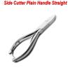 MEDSPO Professional Ingrown Toe Nail Cutters Clippers Pliers | Side Cutters Straight Curved | Beauty Gouges | Cuticle Pushers Skin Knife (Side Cutters Plain Handle Straight) view 2