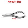 MEDSPO Professional Ingrown Toe Nail Cutters Clippers Pliers | Side Cutters Straight Curved | Beauty Gouges | Cuticle Pushers Skin Knife (Side Cutters Plain Handle Straight) view 3