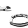 MEDSPO Professional Ingrown Toe Nail Cutters Clippers Pliers | Side Cutters Straight Curved | Beauty Gouges | Cuticle Pushers Skin Knife (Side Cutters Plain Handle Straight) view 4