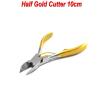 MEDSPO Professional Ingrown Toe Nail Cutters Clippers Pliers | Side Cutters Straight Curved | Beauty Gauges | Cuticle Pushers Skin Knife (Half Gold Cutter 10cm) view 2