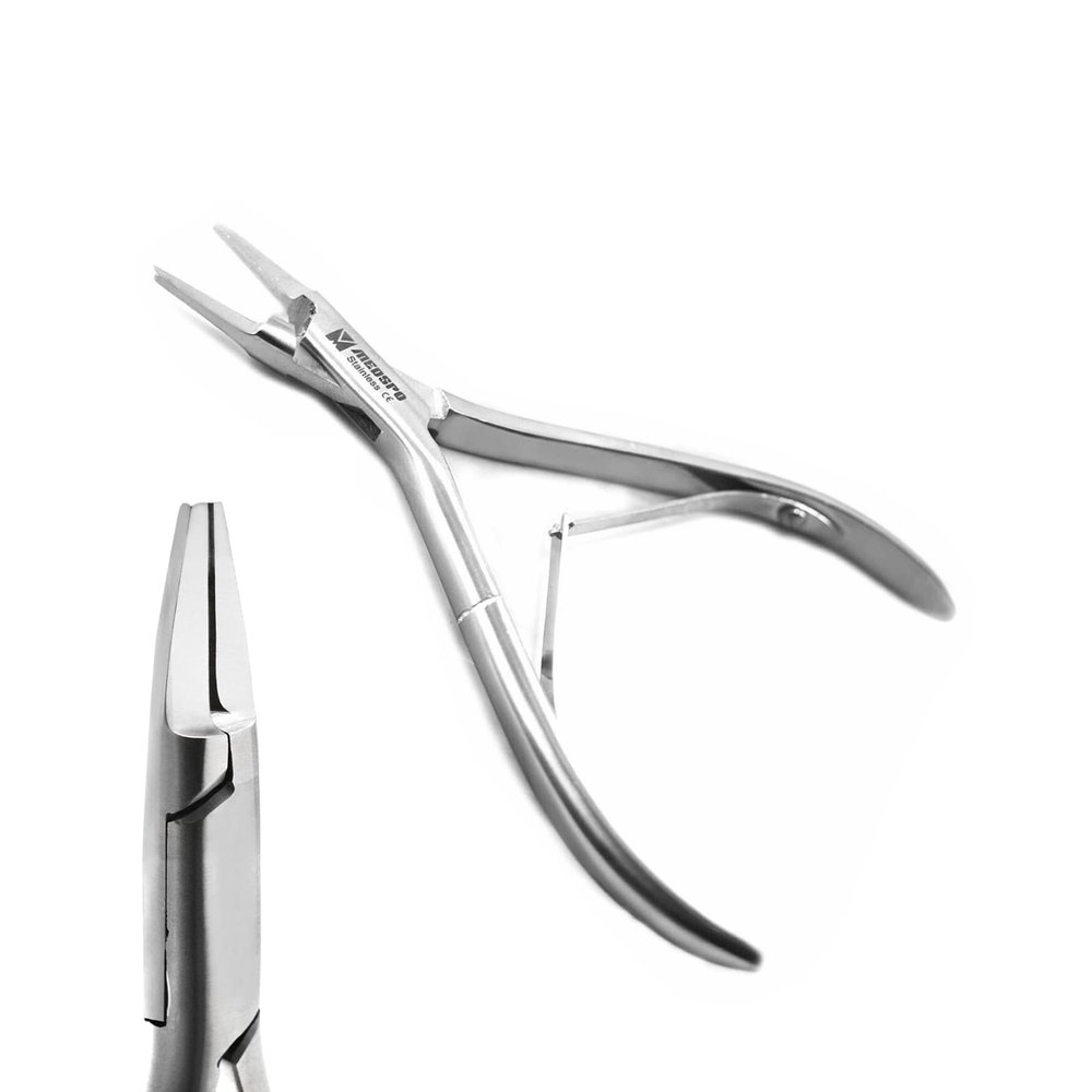 MEDSPO Professional Ingrown Toe Nail Cutters Clippers Pliers | Side Cutters Straight Curved | Beauty Gouges | Cuticle Pushers Skin Knife (Thwaites Clipper)
